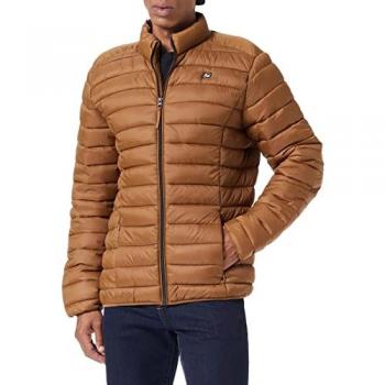 Chaqueta de entretiempo Blend Romsey, sin capucha, color marrón, talla S, ajuste regular, 100% nylon