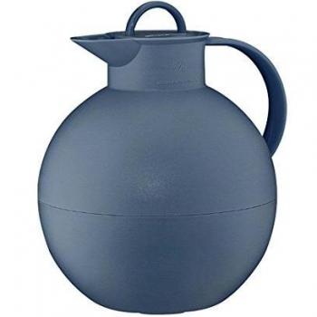 Jarra Térmica Alfi Kugel 0,94L Vintage Indigo Mate, 12h Caliente & 24h Frío, Con Interior de Vidrio Templado y Cierre a Rosca