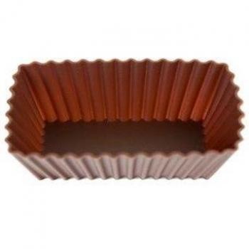 PINFI 81143 - Pack de 6 moldes de silicona para magdalenas valencianas, color chocolate