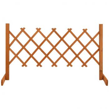 vidaXL Garden Trellis Fence Orange 120x60 cm Solid Firwood