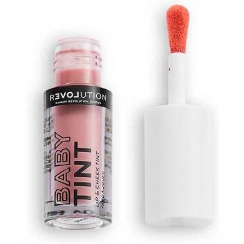Revolution Relove Baby Tint Liquid Blusher and Lip Gloss Shade Rose 1.4 ml