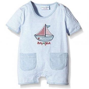 SALT AND PEPPER BG Playsuit short stripe-Polaina Bebé-Niñas    Blau