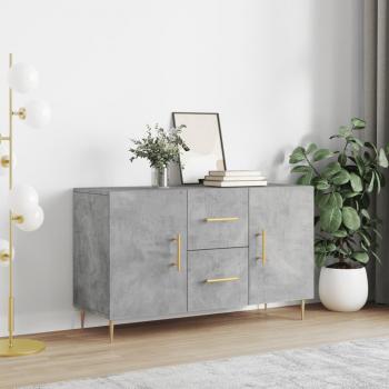 Aparador de hormigón gris 100x36x60 cm madera multicapa Vidaxl