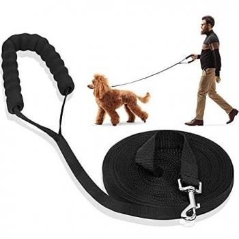 iNeego Correa Perro Adiestramiento 20 Metros Correa de Adiestramiento para Perros 20m Correas Básicas Nylon Resistente para Camping Paseo Longitud