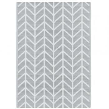 Alfombra de exterior PP gris 140x200 cm