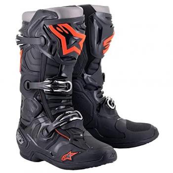 Alpinestars Tech 10 Motocross Boots - Black/Red Fluo