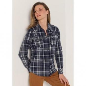 Camisa tejana a cuadros multicolor de Lois Jeans