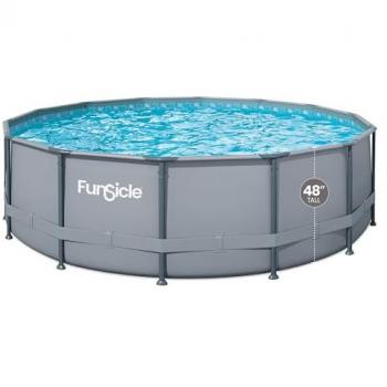 Piscina tubular redonda Funsicle Ø 4,57 m x h1,22 m Marrón