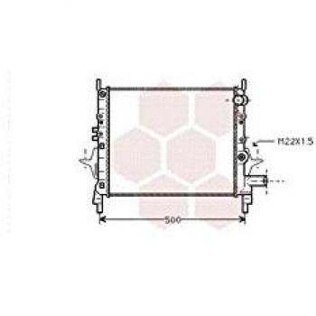 Radiador de refrigeración del motor VAN WEZEL 43002206