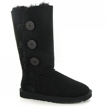 UGG Kid's Bailey Button Triplet 1962 - Botas para niña, Negro, 31