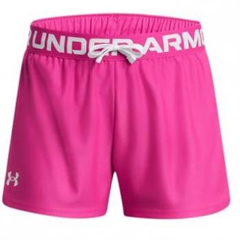 Under Armour Girls' Play Up Solid Shorts - Rebel Pink - Youth XL