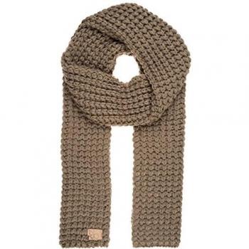 Berydale Bufanda de punto sin flecos, Mujeres, Topo, 200x25cm