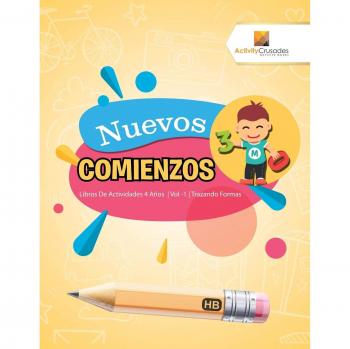 Nuevos Comienzos: Libros de Actividades para Niños de 4 Años - Volumen 1: Trazando Formas