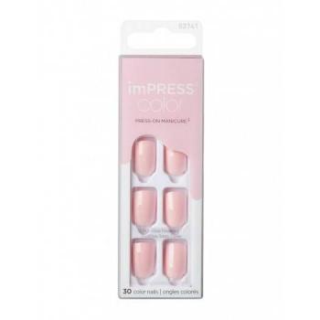 Kiss imPRESS Color Short False Nails - Pick Me Pink (30 pcs)