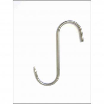 30 ganchos de carne en forma de S, acero inoxidable, 4 mm x 10 cm, 30 unidades