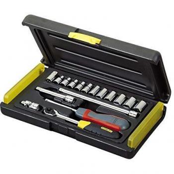 Stanley FatMax Micro Tough - Juego de llave de carraca y puntas de vaso