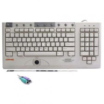 Teclado HP 164989-071 PS/2 QWERTY Cableado Monocromo