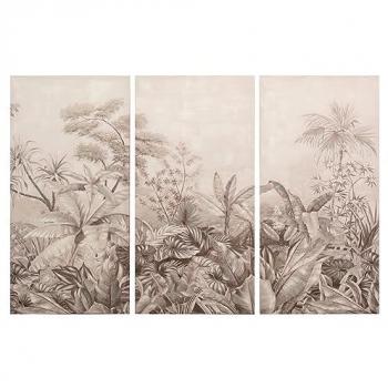 Set de 3 Lienzos Paisajes 60x3x120 cm - Beige, Gris y Blanco - Agrega Estilo y Personalidad