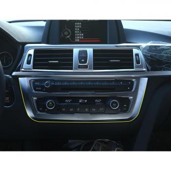 Ajuste de la Cubierta del Panel de la Consola Central de Cromo Mate ABS para 3 Series GT F34 2013-2019,4 Series 2013-2018