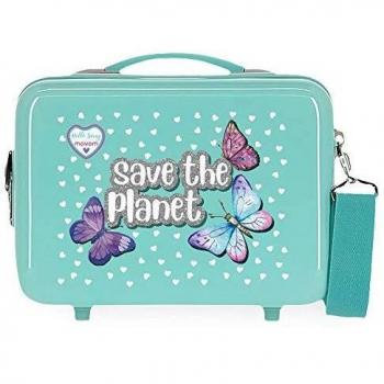 Movom Neceser ABS Save The Planet, Verde, 29x21x15 cm