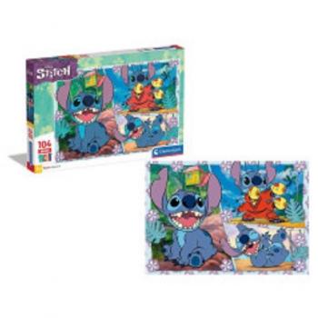 Puzzle Maxi Super Color de 104 piezas - Stitch - Clementoni