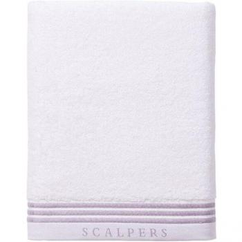 Toalla de tocador 30x50cm en algodón blanco con rayas Scalpers Home