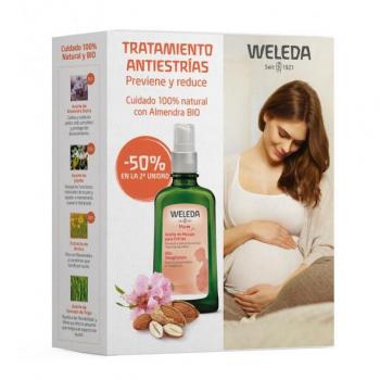 Weleda Aceite de Masaje Antiestrías 100ml Pack Duplo