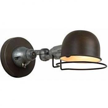 Lámpara de Pared Industrial Ajustable Lucide Honore 1xE14 Color Marrón Óxido