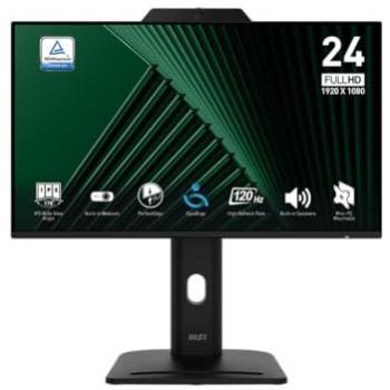 Monitor MSI PRO MP242PMGDE 23.8 IPS FHD 1920x1080 120Hz Ajuste de Altura HDMI, VGA, DisplayPort, USB