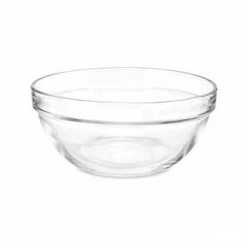 Cuenco Transparente de Vidrio Apilable 650 ml (24 Unidades)