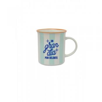 Taza Mr. Wonderful Un gran día por delante Azul Q2Women 10x10x12 cm