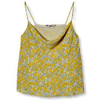 Only Onlaugie Singlet Wvn Camiseta sin Mangas, Citron Oscuro, 36 para Mujer