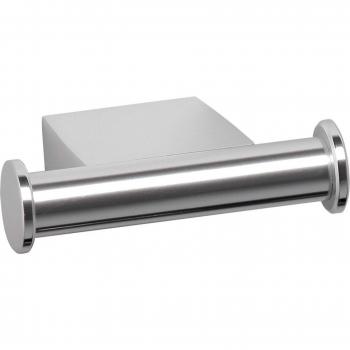 TATAY Colgador doble, de aluminio brillante, de diseño moderno y elegante. Sistema de fijación con tornillos