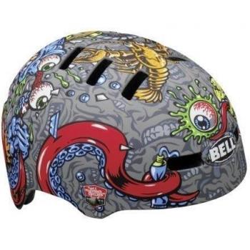 Bell Faction Jimbo Phillips Strangle - Casco de ciclismo gris matte titan Talla:large