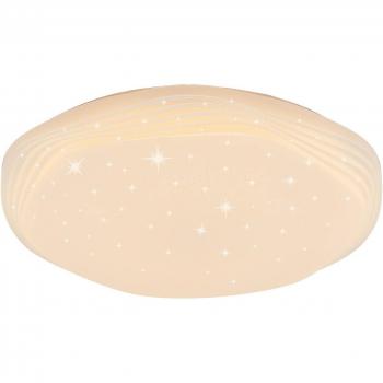 Plafón LED Lindby Cilara, atenuable, CCT, moderno, blanco, metal, 1 llama para salón y comedor