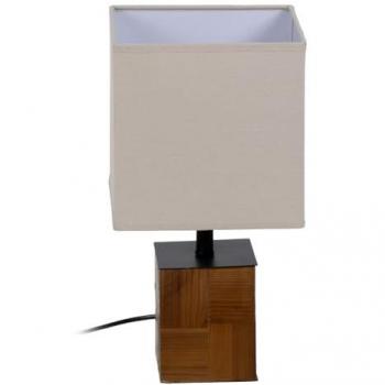 Lámpara de mesa Marrón Crema 60 W 220-240 V 20 x 20 x 40 cm