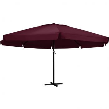 Sombrilla de jardín de exterior con poste de aluminio 600 cm color Bordò