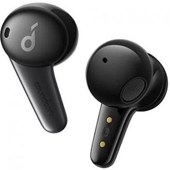 Auriculares Inalámbricos Soundcore Life Note 3S de Anker, Sonido Potente, 4 micrófonos para Llamadas nítidas, Mayor Comodidad, Carga inalámbrica, 35 Horas reproducción, Carga rápida, Aplicación
