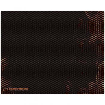 Esperanza EGP101R Alfombrilla para Ratón de Juegos, Mini Flame, 250 x 200 x 2 mm, Antideslizante, Negro con Estampado Naranja
