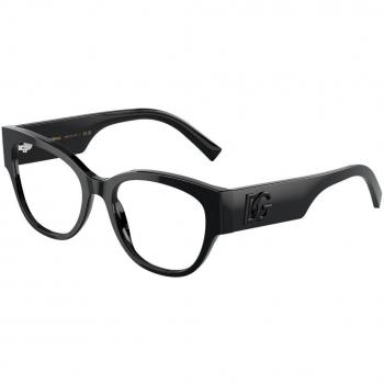 Dolce & Gabbana DG3377F Asian Fit 501 Armazones para Mujer Negros