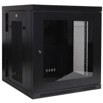 Tripp Lite SRW12US SmartRack 12U Low-Profile Switch-Depth Wall-Mount Small Rack Enclosure Hinged Back