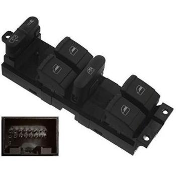 febi bilstein 37644 Switch Unit for power window regulator, with safety switch, driver side, pack of one