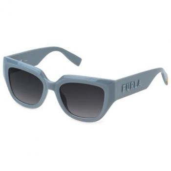 Gafas de sol de mujer Furla SFU809V Gris Brillante con Lente Degradada CAT3