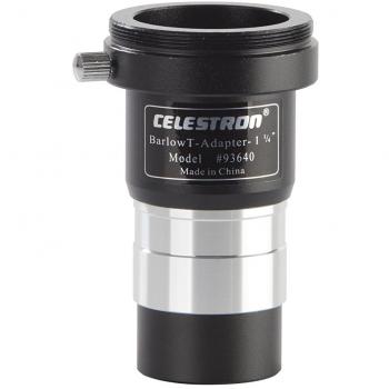 Adaptador T Universal Celestron con Lente Barlow 2x y Diámetro de 31.8mm
