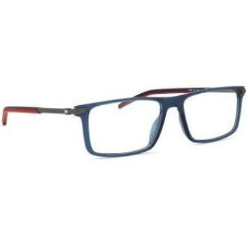 Tommy Hilfiger TH 2039 Blue Square Full-Rim Eyeglasses with Prescription Lenses, Plastic Frame, 54mm/16mm/145mm