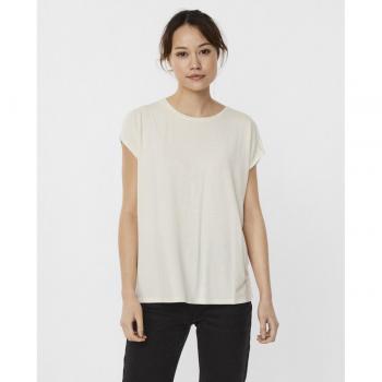 Camiseta de mujer manga corta cuello recto