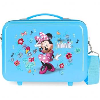 Neceser Infantil Disney Enjoy Minnie Heart ABS Adaptable Azul 9L