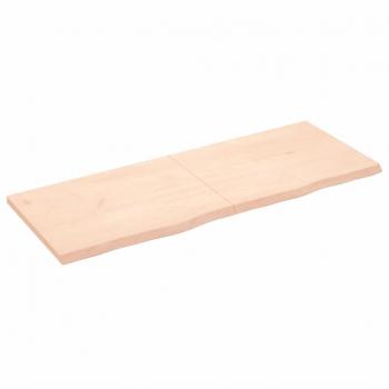 Estante de pared madera maciza roble sin tratar 160x60x(2-4) cm Natural, Marrón claro, Marrón oscuro Mueble Almacenaje Estantería para Oficina, Estudio, Dormitorio Estantería