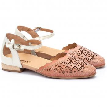 Pikolinos sandalia plana de piel Benissa W6Q-4799KRC1 para mujer, zapatos semiabiertos de piel, modelo BENISSA W6Q