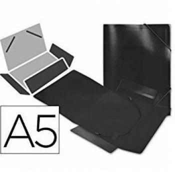 CARPETA BEAUTONE GOMAS SOLAPAS 34975 POLIPROPILENO DIN A5 NEGRA